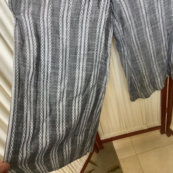 ELAN Strapless Cover-Up Tie Waist Culotte Jumpsuit Women Size Small - Picture 4 of 7